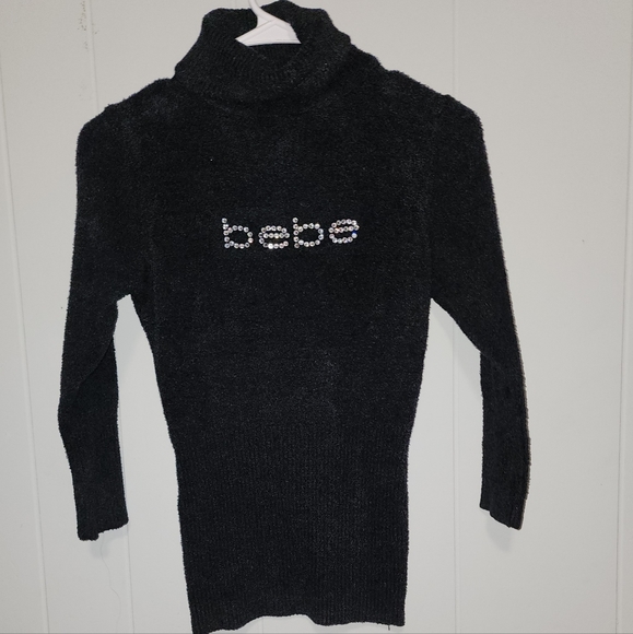Bebe Vintage Super Soft , Swarovski Crystal Logo Sweater 😍 Size Medium - Picture 2 of 3